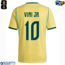 Moški Nogometni dresi Brazilija Vinicius Junior #10 Domači SP 2026 Kratek Rokav